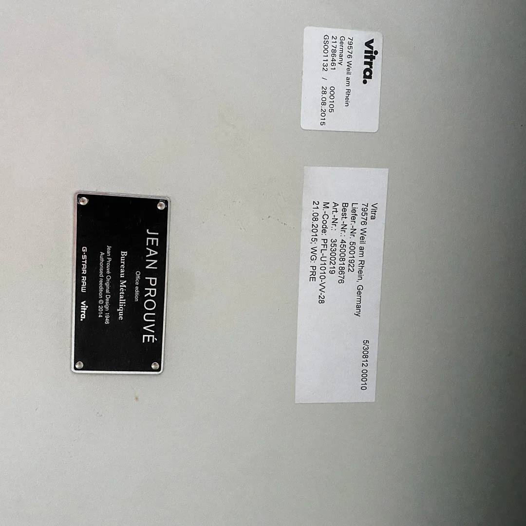 Vitra - Bureau Métallique Raw Edition - Sekretär/Schreibtisch - grün/weiß - Jean Prouvé - sehr guter gebrauchter Zustand - Image 14