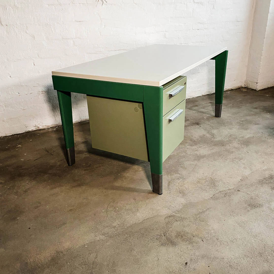 Vitra - Bureau Métallique Raw Edition - Sekretär/Schreibtisch - grün/weiß - Jean Prouvé - sehr guter gebrauchter Zustand - Image 3