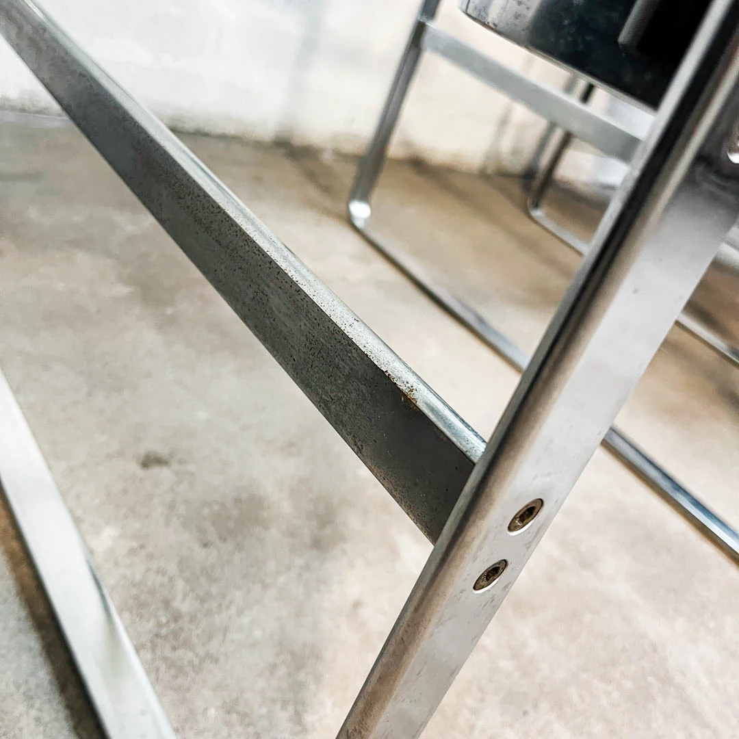 Walter Knoll - Fabricius Side Table - Glas/Mattchrom - Preben Fabricius - guter gebrauchter Zustand - Image 8