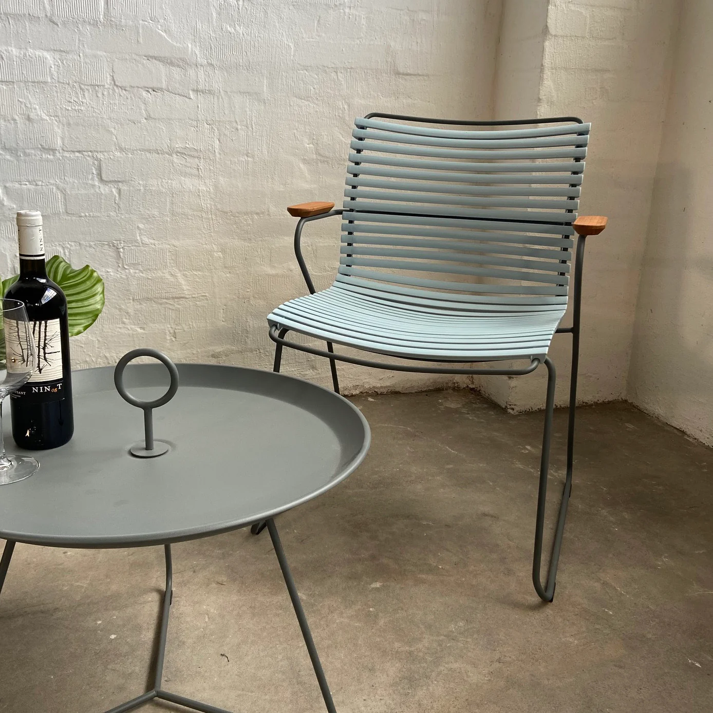 HOUE - Eyelet Tray Table - Beistelltisch - grau - ø 60 cm - Henrik Pedersen - NEU - Image 3