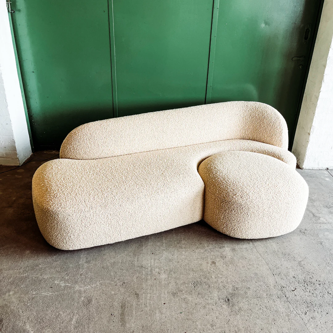 Kartell - Sofa AALAND - Bouclé Stoff cremé - Patricia Urquiola - NEU - Image 11