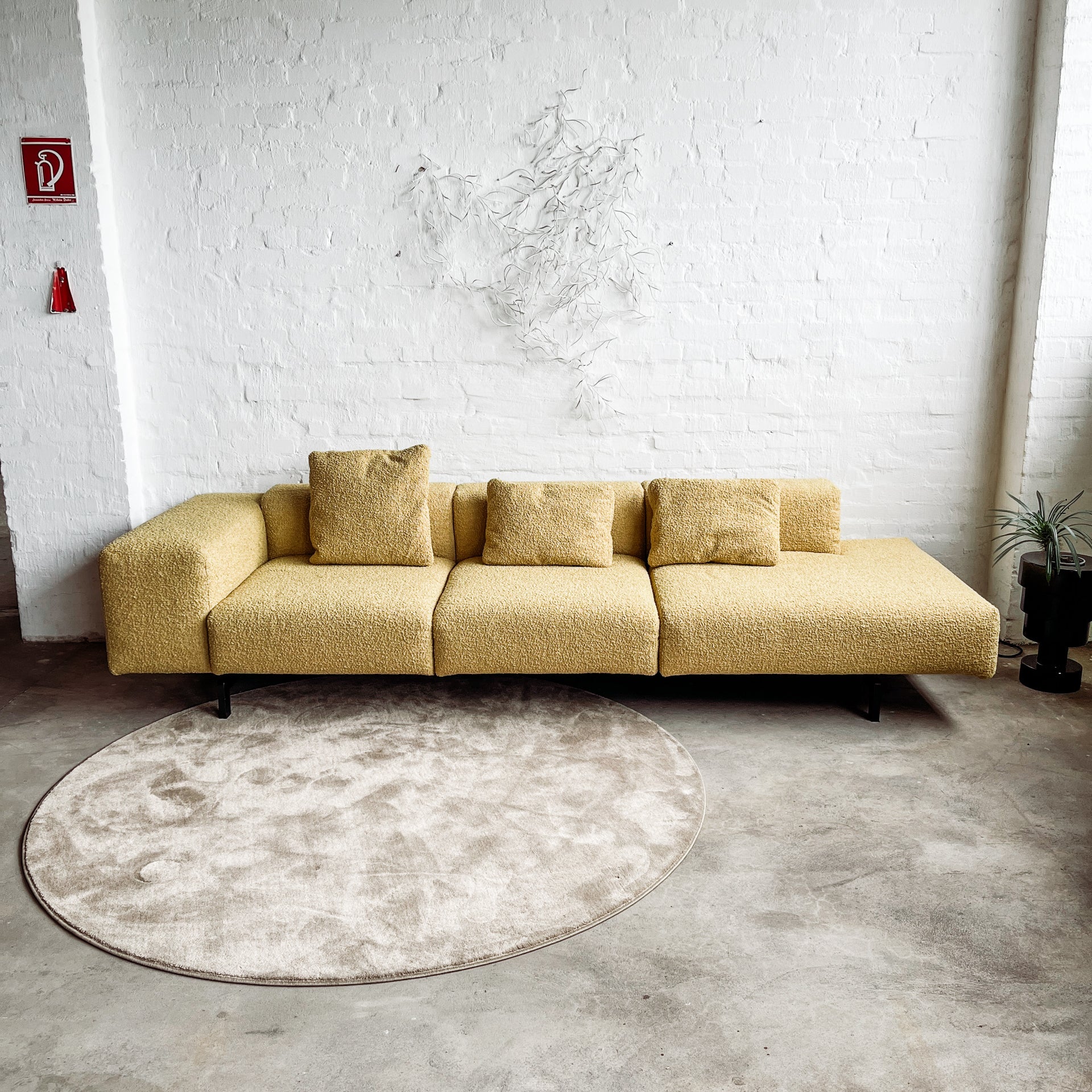 Kartell - Sofa Largo - Curly Acid Yellow - Piero Lissoni - NEU - Image 13