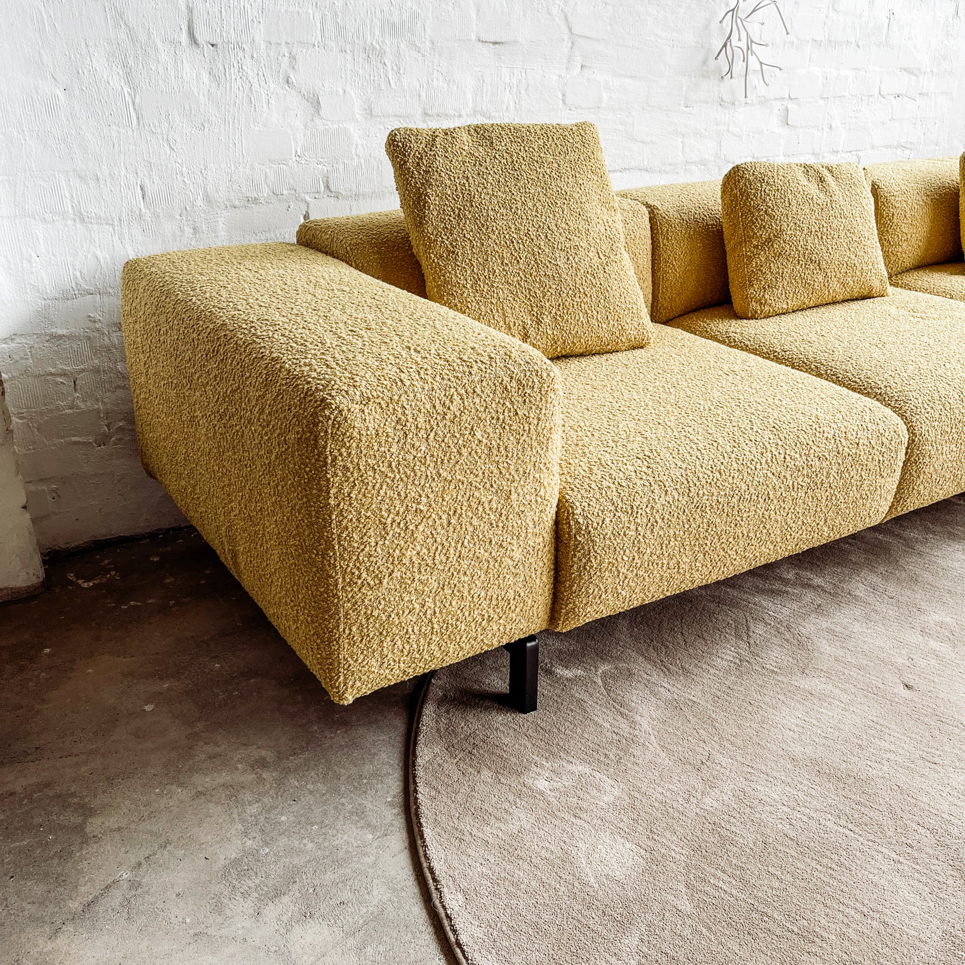 Kartell - Sofa Largo - Curly Acid Yellow - Piero Lissoni - NEU - Image 4