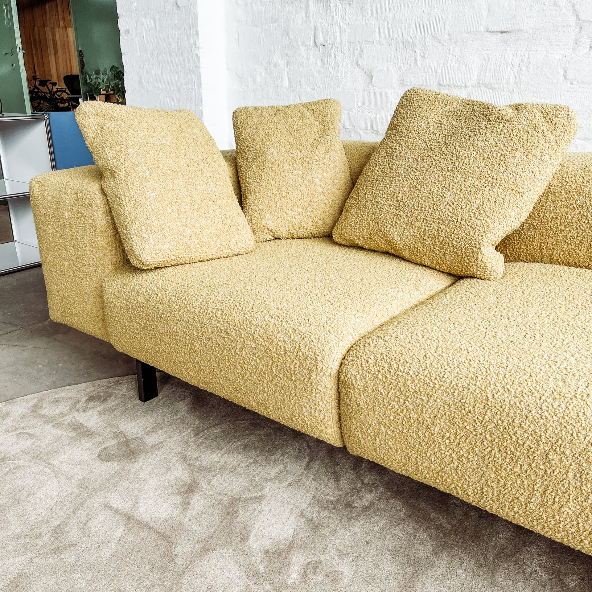 Kartell - Sofa Largo - Curly Acid Yellow - Piero Lissoni - NEU - Image 8