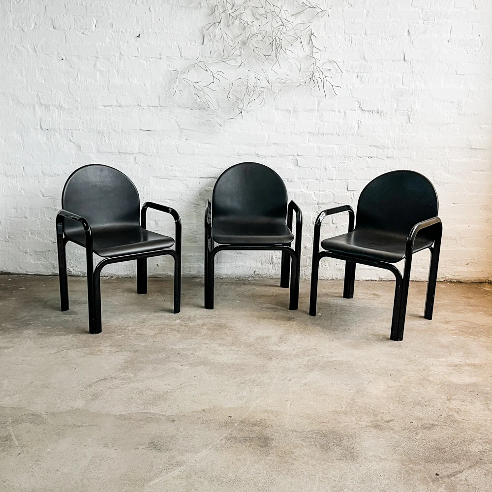 Knoll International - Orsay - Armlehnenstuhl - Gae Aulenti - schwarz - guter gebrauchter Zustand - Image 12