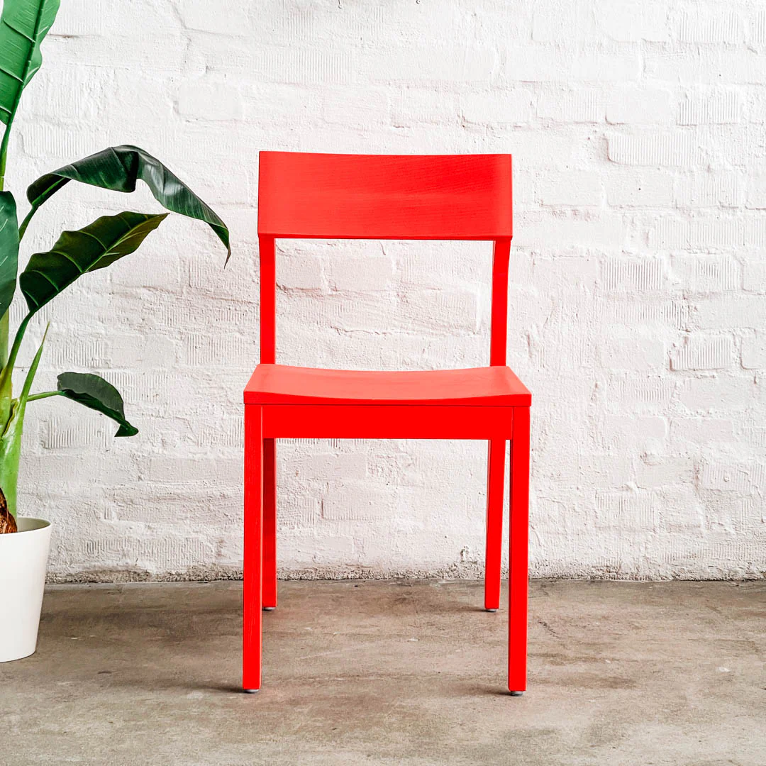 OUT - Schulz - Stuhl - Leuchtrot - NEU - Image 5