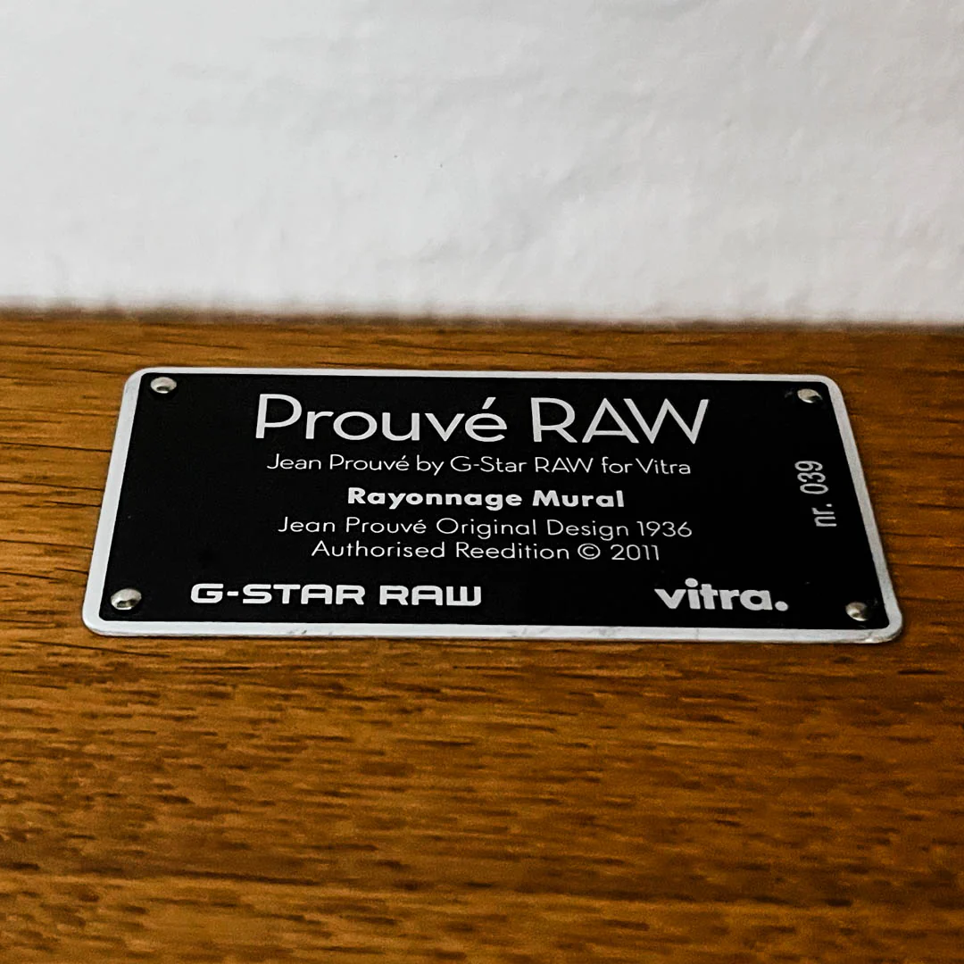 Vitra - Rayonnage Mural Raw Edition - Regal - Eiche/dunkelgrau - Jean Prouvé - gebrauchter TOP Zustand - Image 12