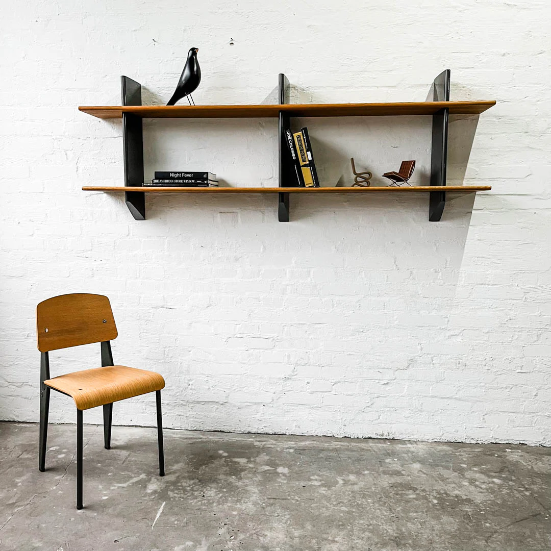 Vitra - Rayonnage Mural Raw Edition - Regal - Eiche/dunkelgrau - Jean Prouvé - gebrauchter TOP Zustand - Image 4