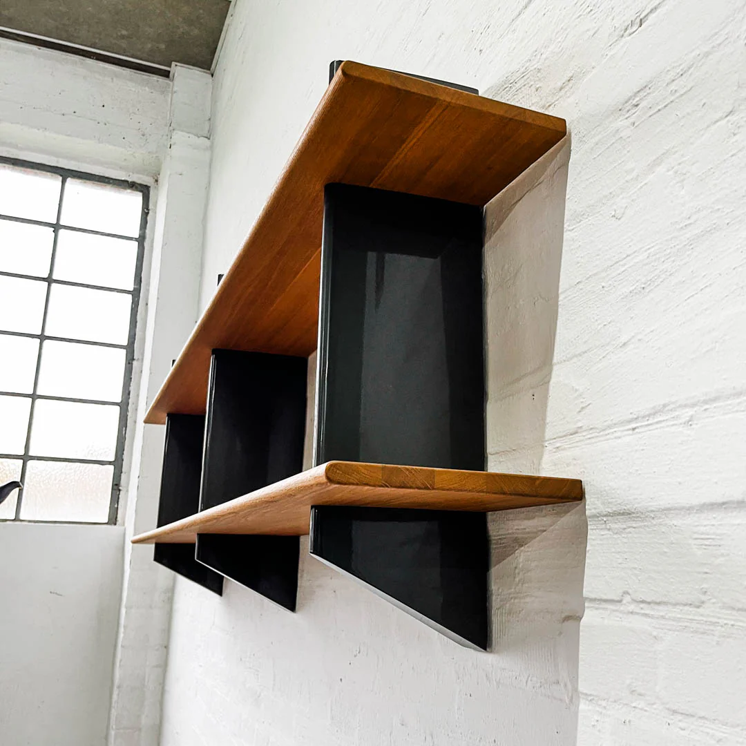 Vitra - Rayonnage Mural Raw Edition - Regal - Eiche/dunkelgrau - Jean Prouvé - gebrauchter TOP Zustand - Image 6