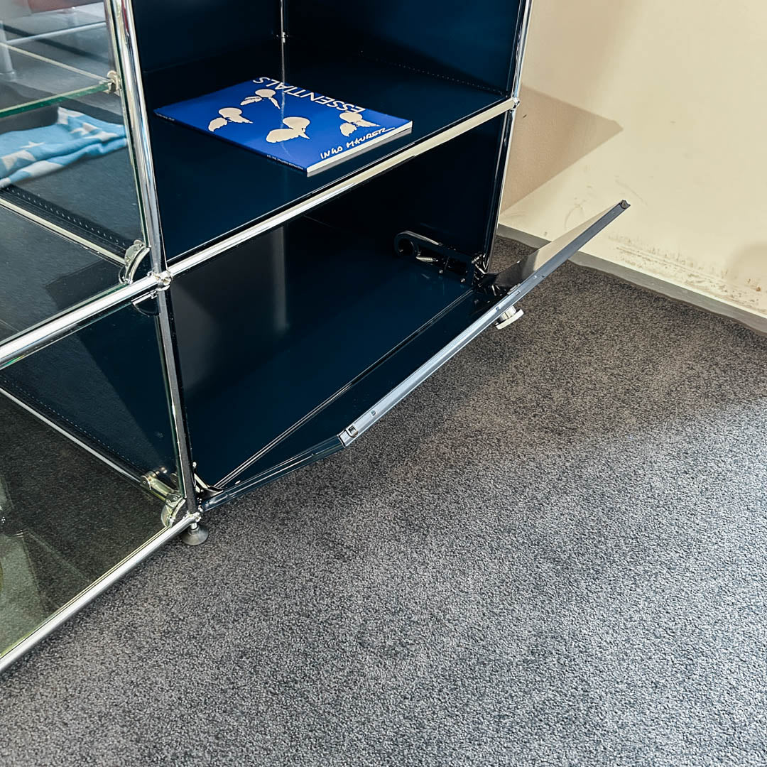 USM Haller - Sideboard/Vitrine - stahlblau - Glas - gebrauchter TOP Zustand - Image 17