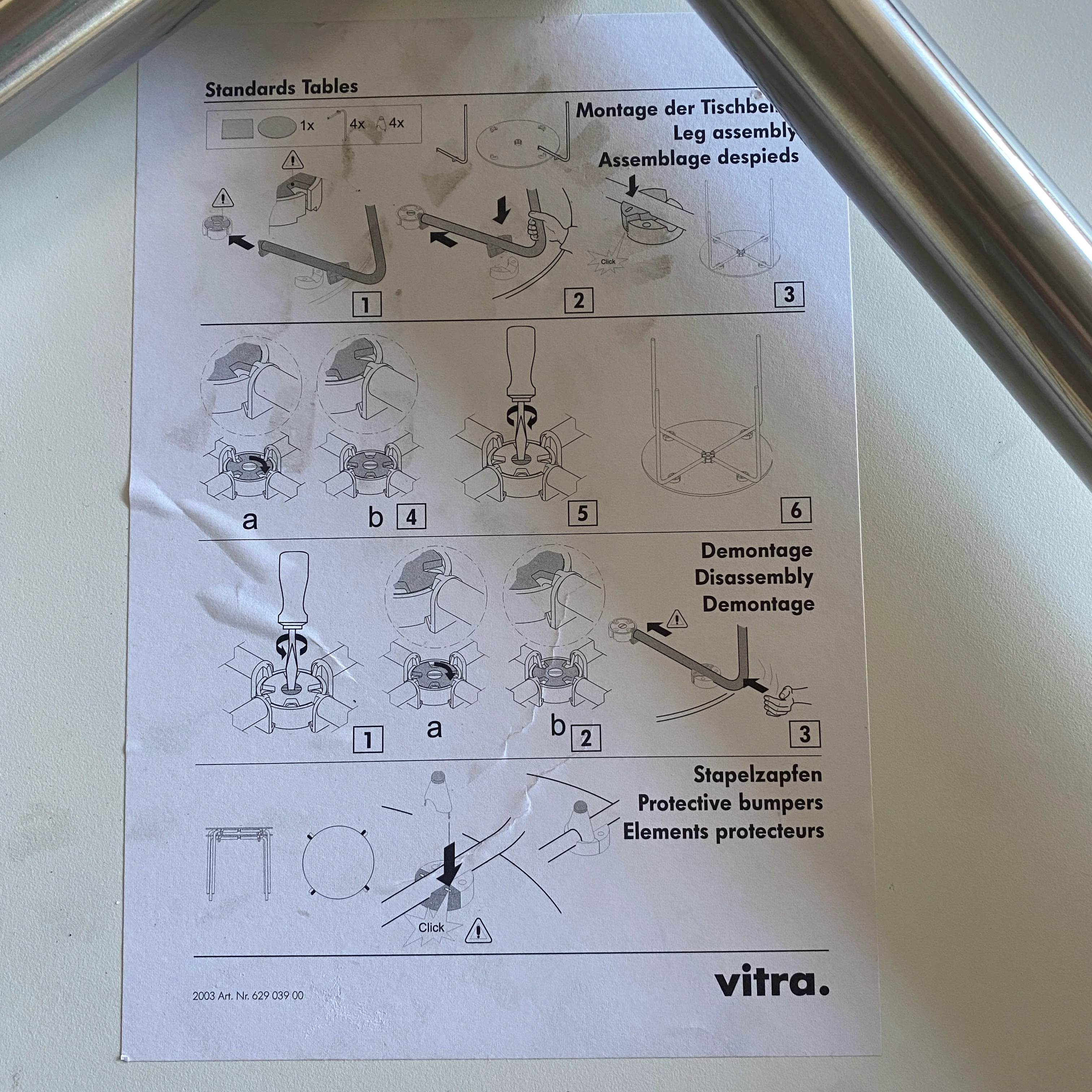 Vitra - Standard Table rund - weiß/Edelstahl - Outdoor - TOP Zustand - Image 13