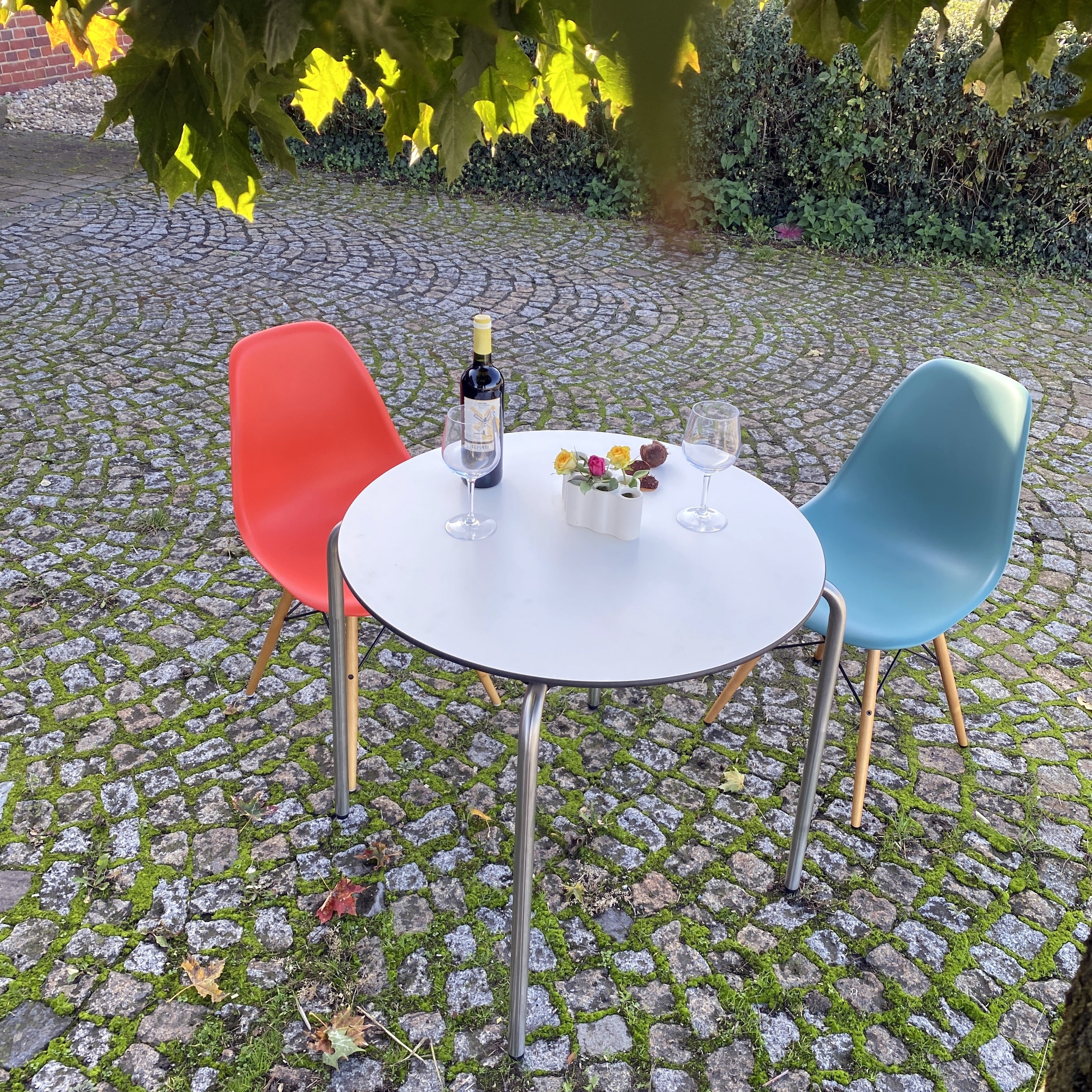Vitra - Standard Table rund - weiß/Edelstahl - Outdoor - TOP Zustand - Image 6