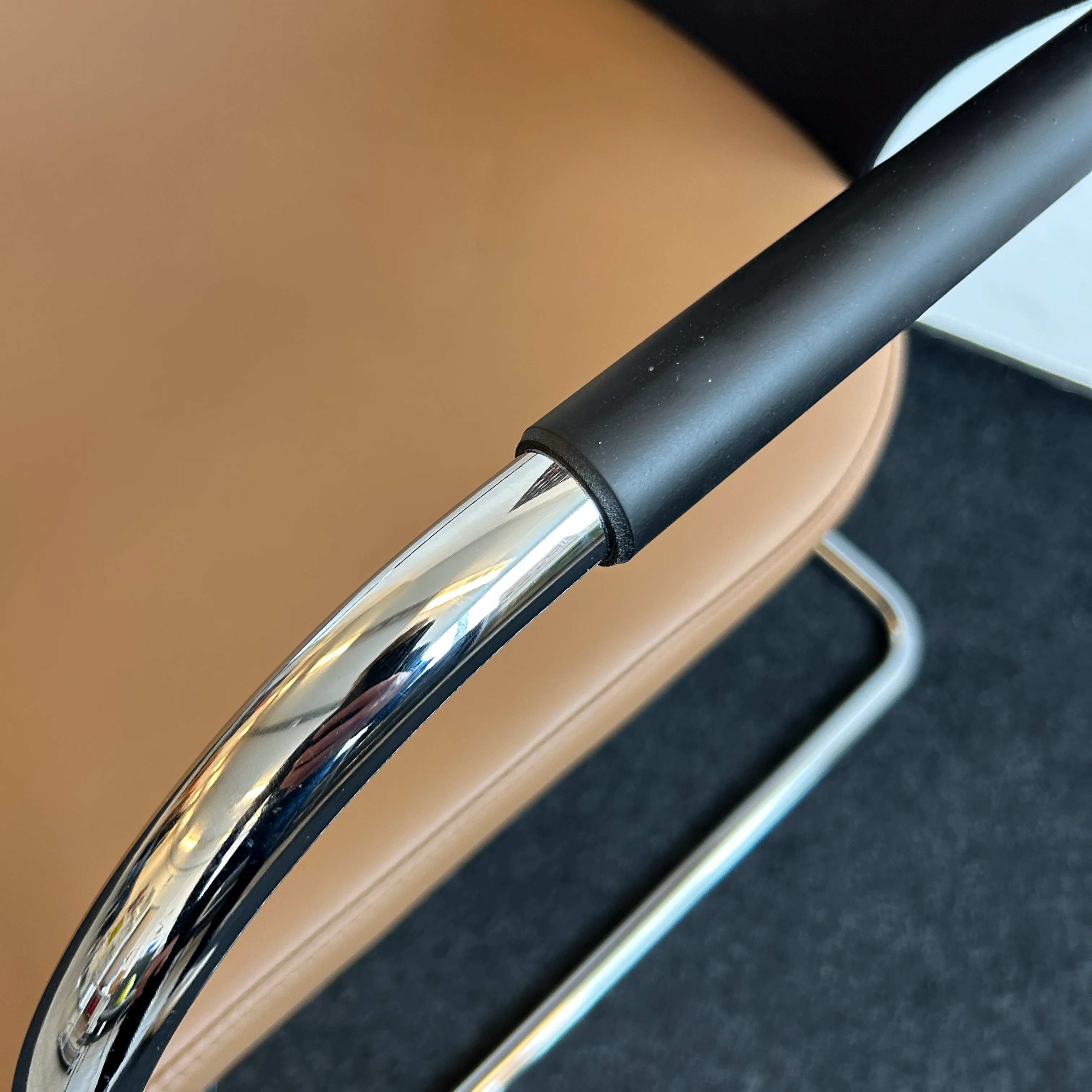 Thonet - Freischwinger - Konferenzstuhl - Leder braun/Netzgewebe - gebrauchter TOP Zustand - Image 10