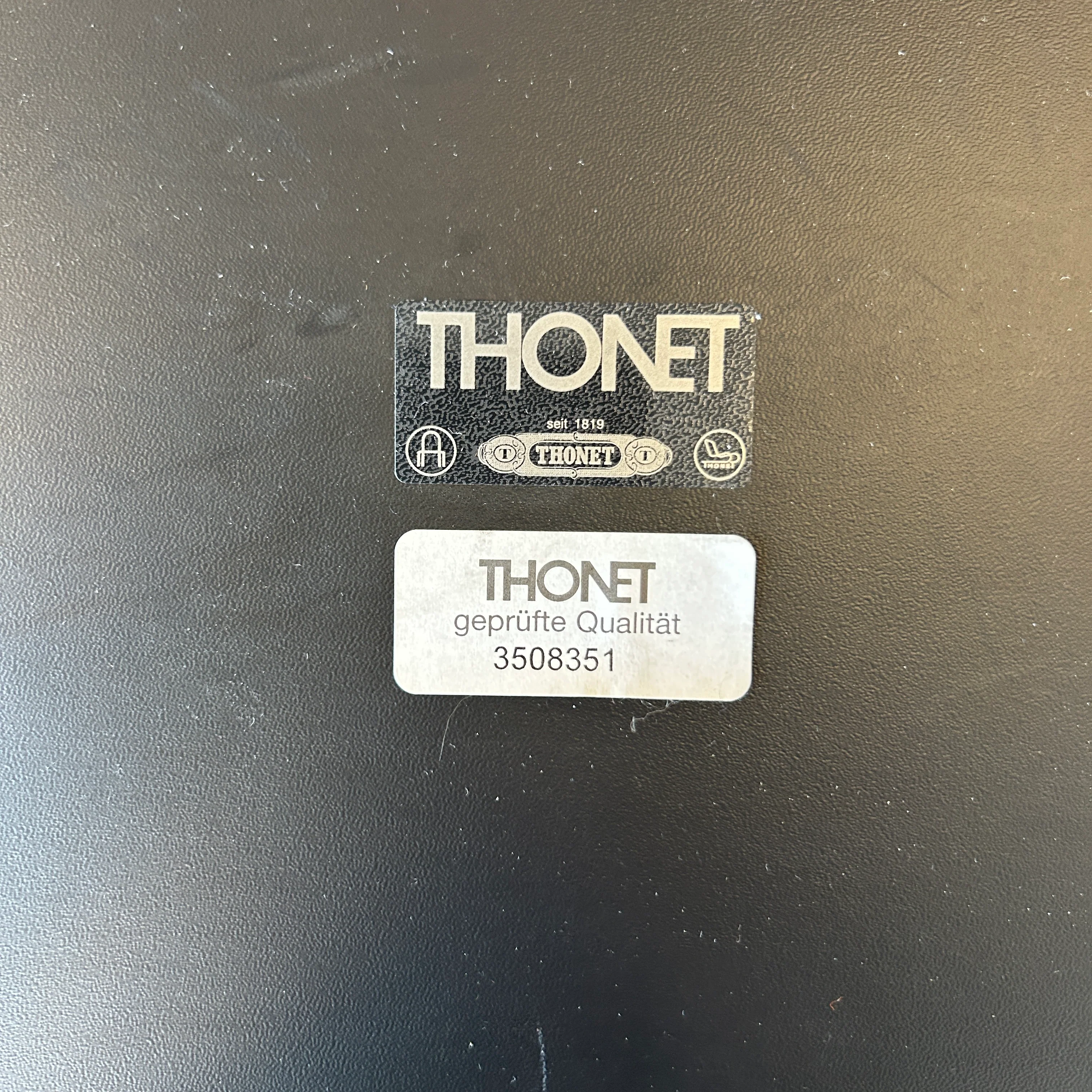 Thonet - Freischwinger - Konferenzstuhl - Leder braun/Netzgewebe - gebrauchter TOP Zustand - Image 11