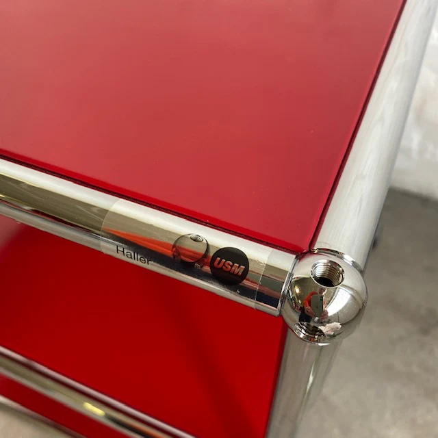 USM Haller - Beistellrollwagen - rot - gebrauchte TOP Qualität - Image 7