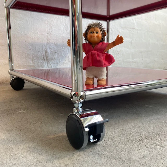 USM Haller - Beistellrollwagen - rot - gebrauchte TOP Qualität - Image 8