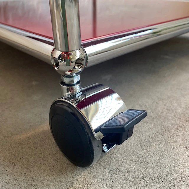 USM Haller - Beistellrollwagen - rot - gebrauchte TOP Qualität - Image 9