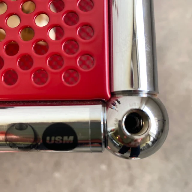 USM Haller - Beistellrollwagen - rot perforiert - gebrauchter TOP Zustand - Image 8