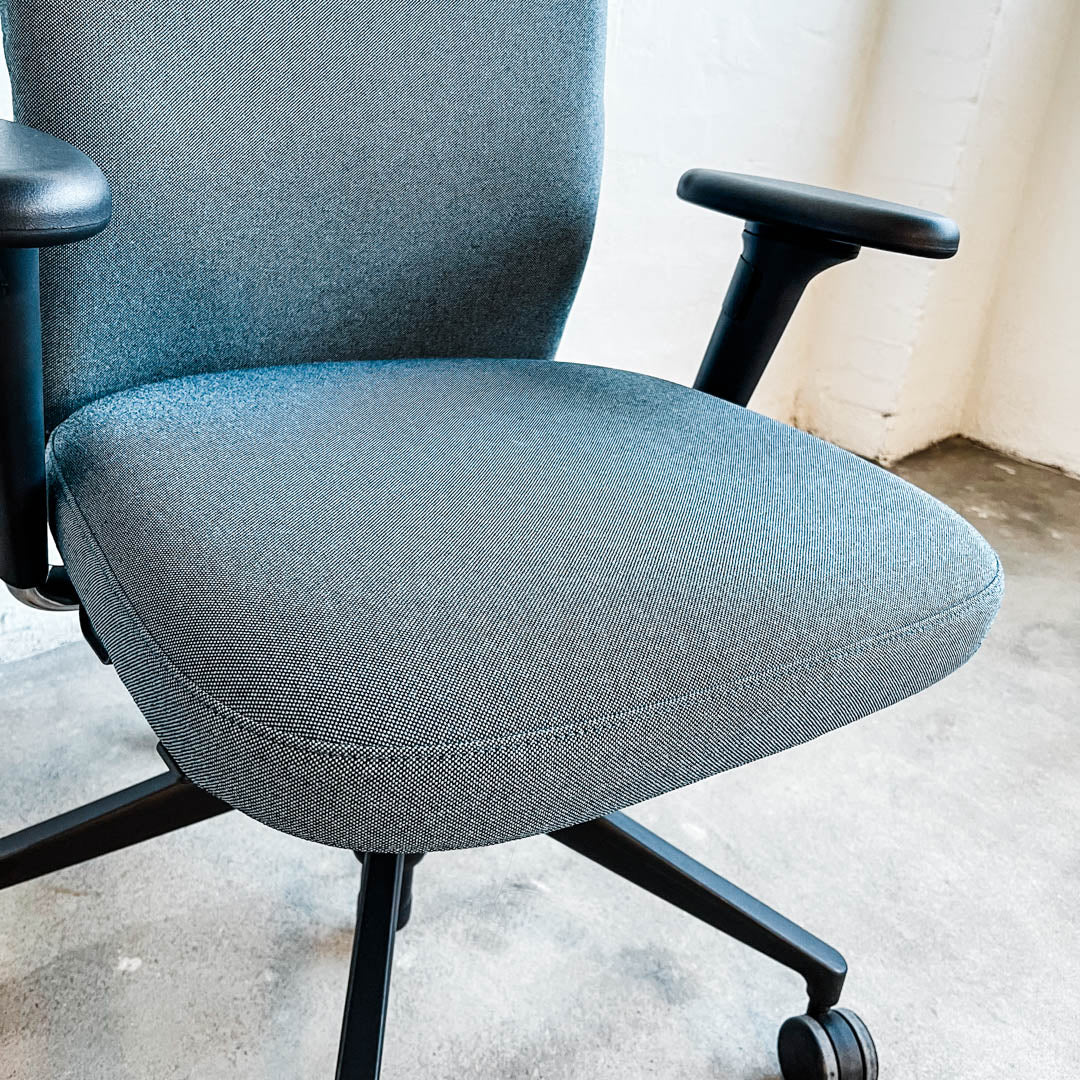 5er Set - Vitra - ID Soft - Bürodrehstuhl - eisblau/schwarz - Antonio Citterio - sehr guter gebrauchter Zustand - Image 9