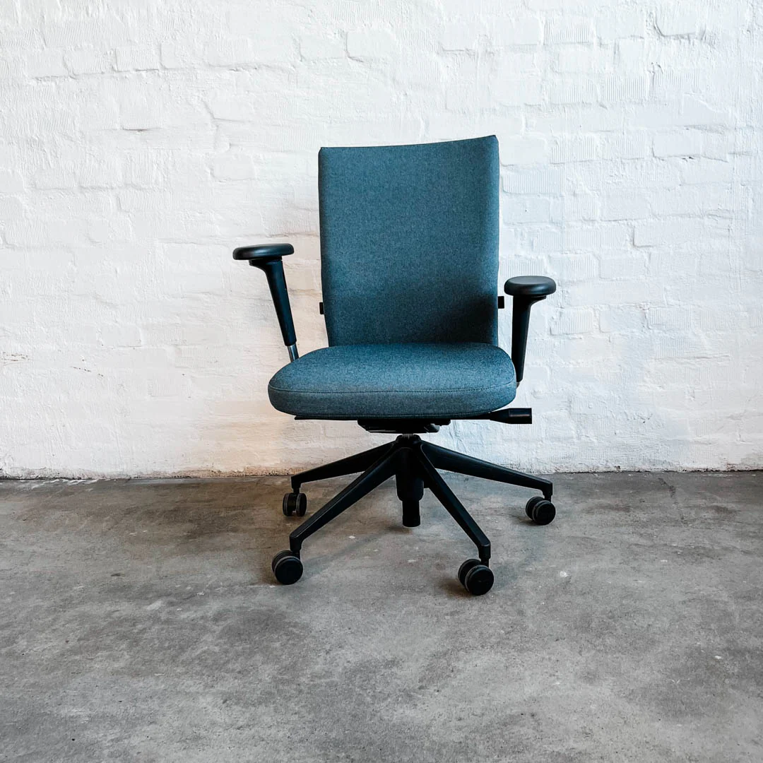 5er Set - Vitra - ID Soft - Bürodrehstuhl - eisblau/schwarz - Antonio Citterio - sehr guter gebrauchter Zustand - Image 4