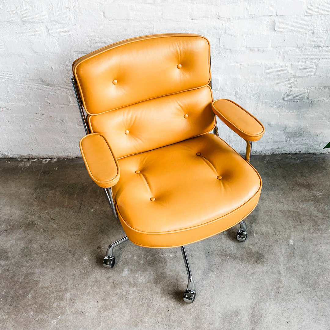 Vitra - Eames Lobby Chair ES 104 - Bürodrehstuhl - Curry - Ray & Charles Eames - gebrauchter TOP Zustand - Image 4