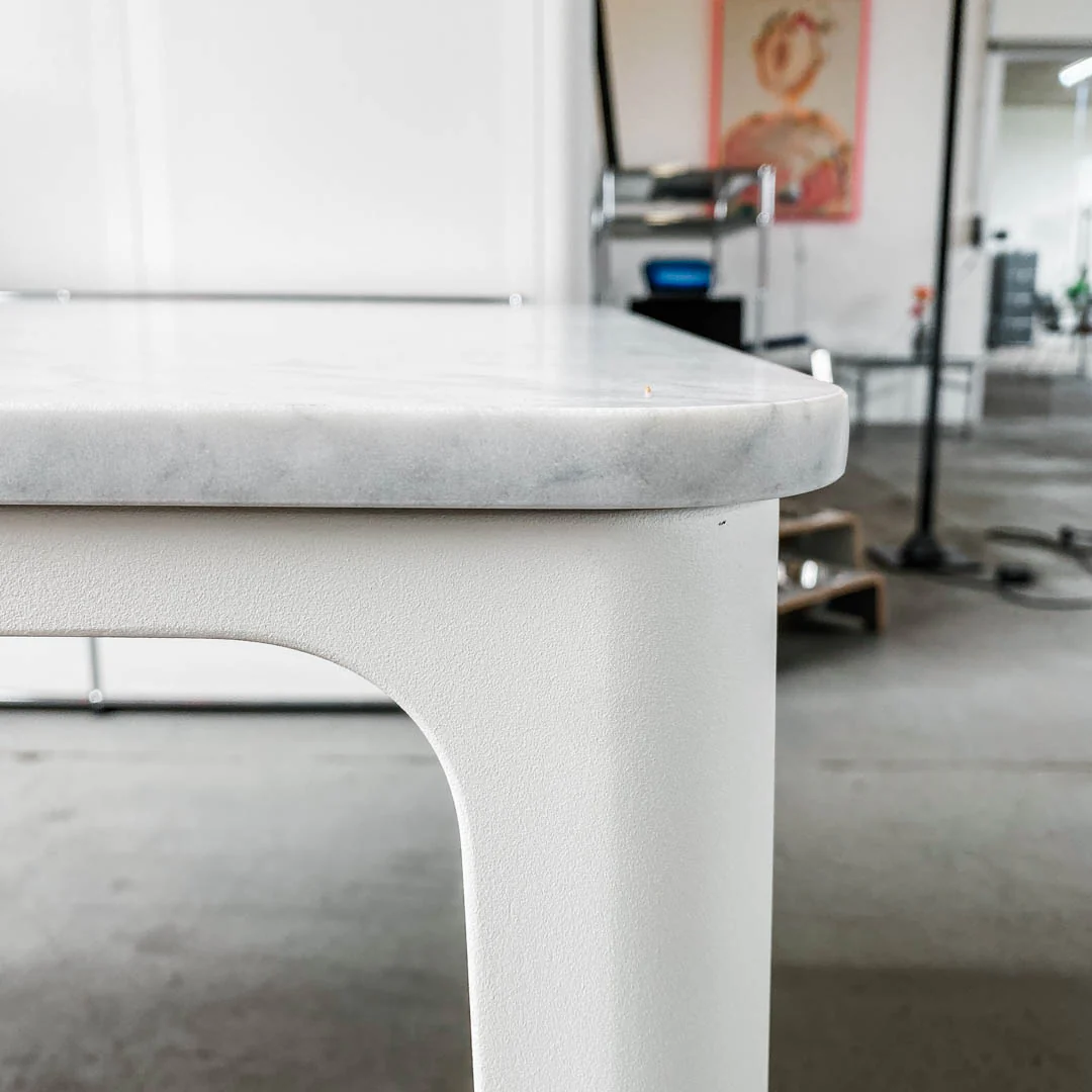 Vitra - Plate Dining Table - Tisch - Marmor weiß - Jasper Morrison - 220 x 100 cm - sehr guter gebrauchter Zustand - Image 12