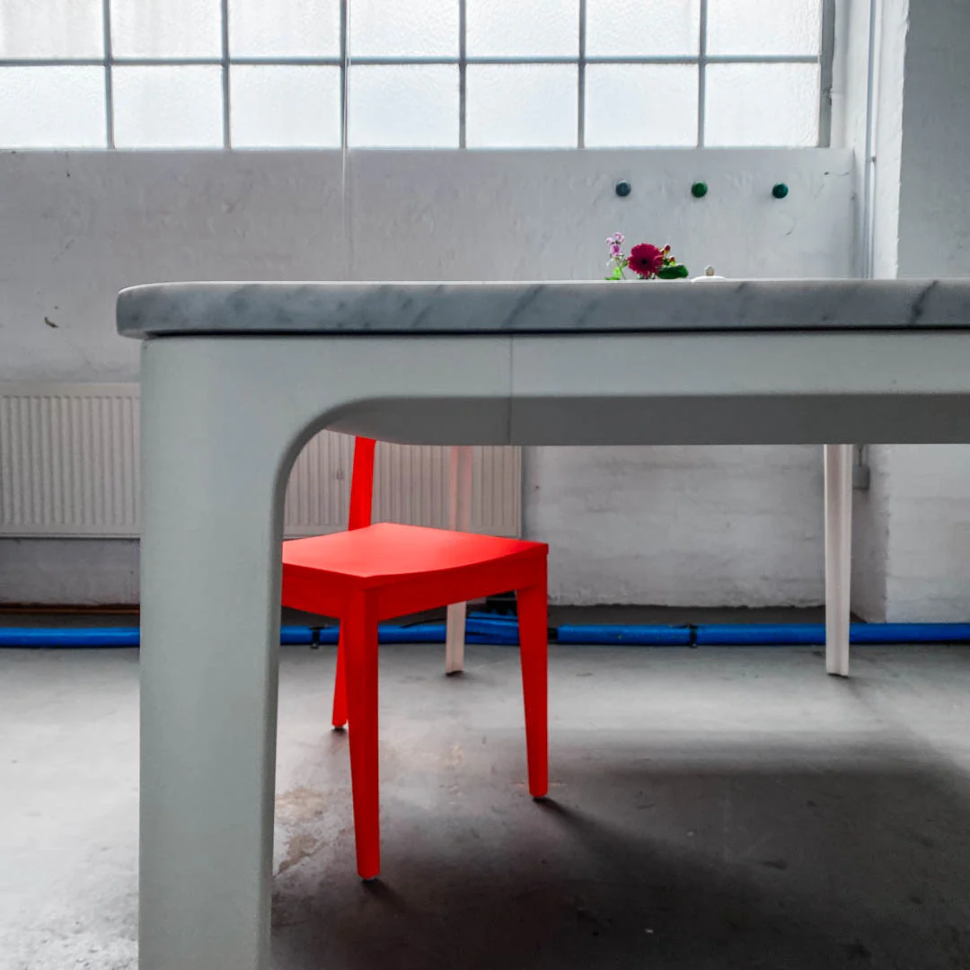 Vitra - Plate Dining Table - Tisch - Marmor weiß - Jasper Morrison - 220 x 100 cm - sehr guter gebrauchter Zustand - Image 13