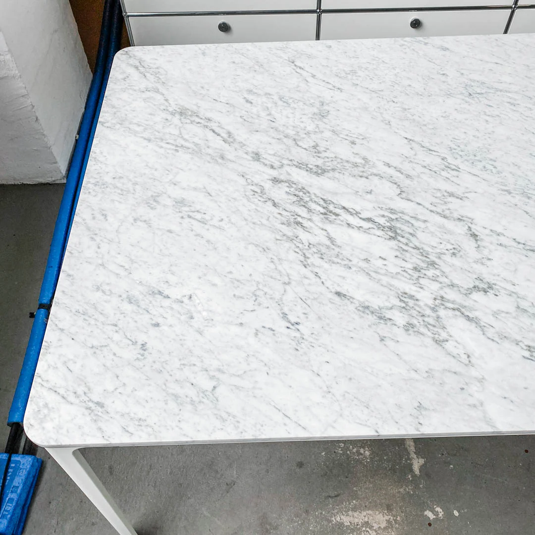 Vitra - Plate Dining Table - Tisch - Marmor weiß - Jasper Morrison - 220 x 100 cm - sehr guter gebrauchter Zustand - Image 5