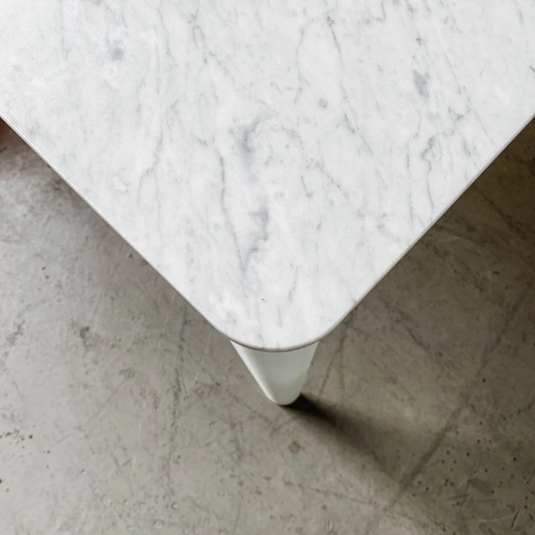 Vitra - Plate Dining Table - Tisch - Marmor weiß - Jasper Morrison - 220 x 100 cm - sehr guter gebrauchter Zustand - Image 8