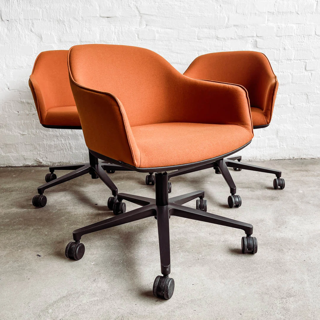 Vitra Bürodrehstuhl Softshell Chair - Stoff cognac - gebrauchter TOP Zustand! - Image 3