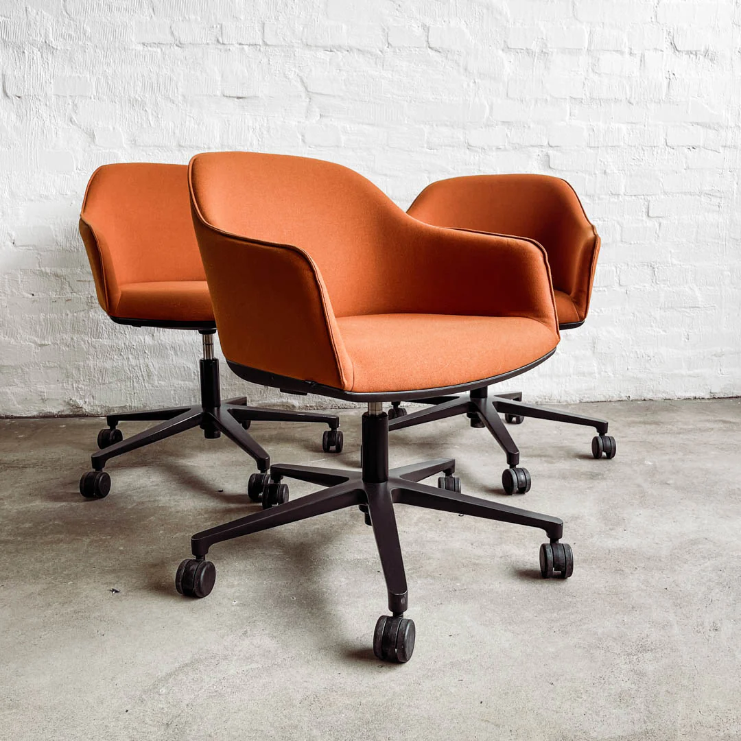 Vitra Bürodrehstuhl Softshell Chair - Stoff cognac - gebrauchter TOP Zustand! - Image 5