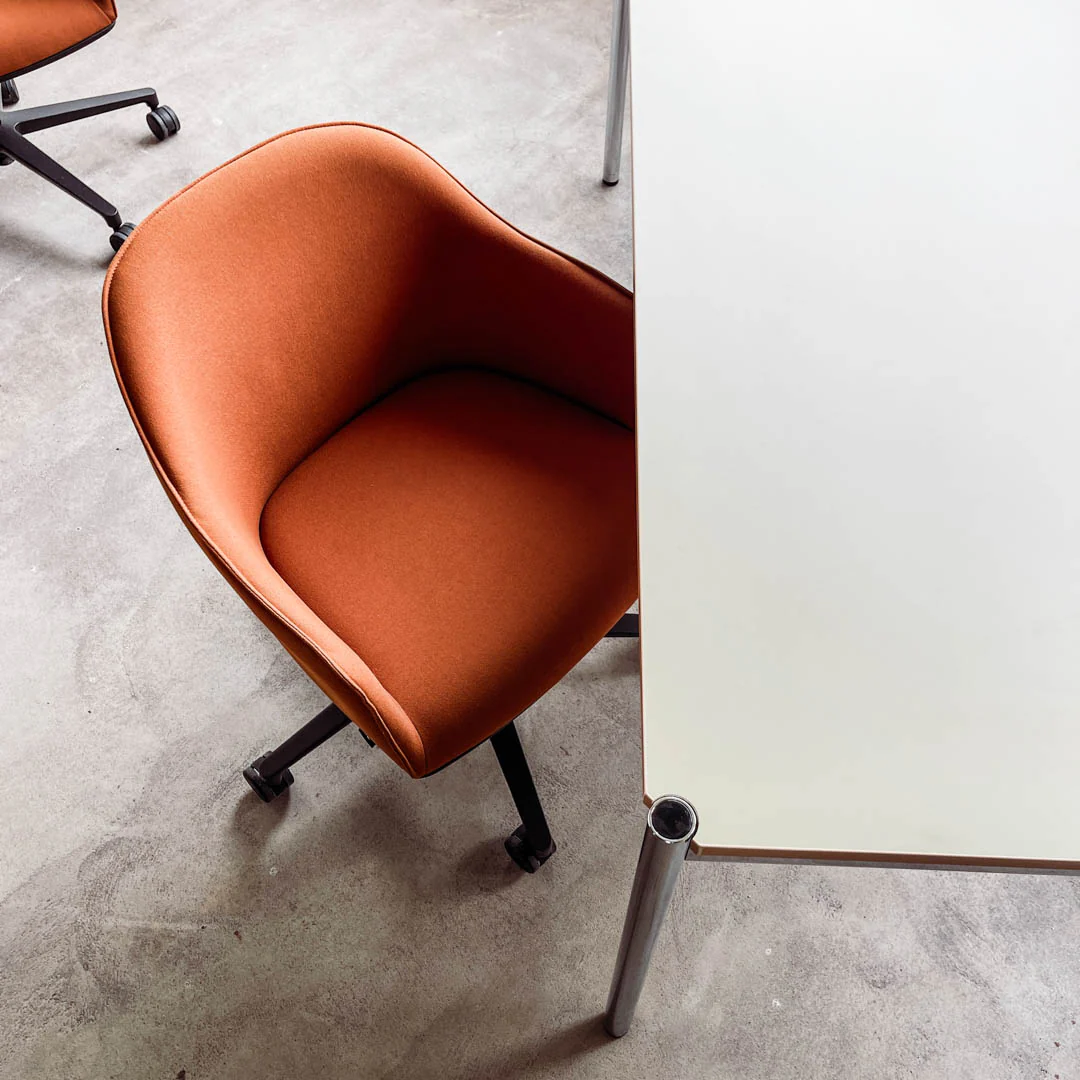 Vitra Bürodrehstuhl Softshell Chair - Stoff cognac - gebrauchter TOP Zustand! - Image 6