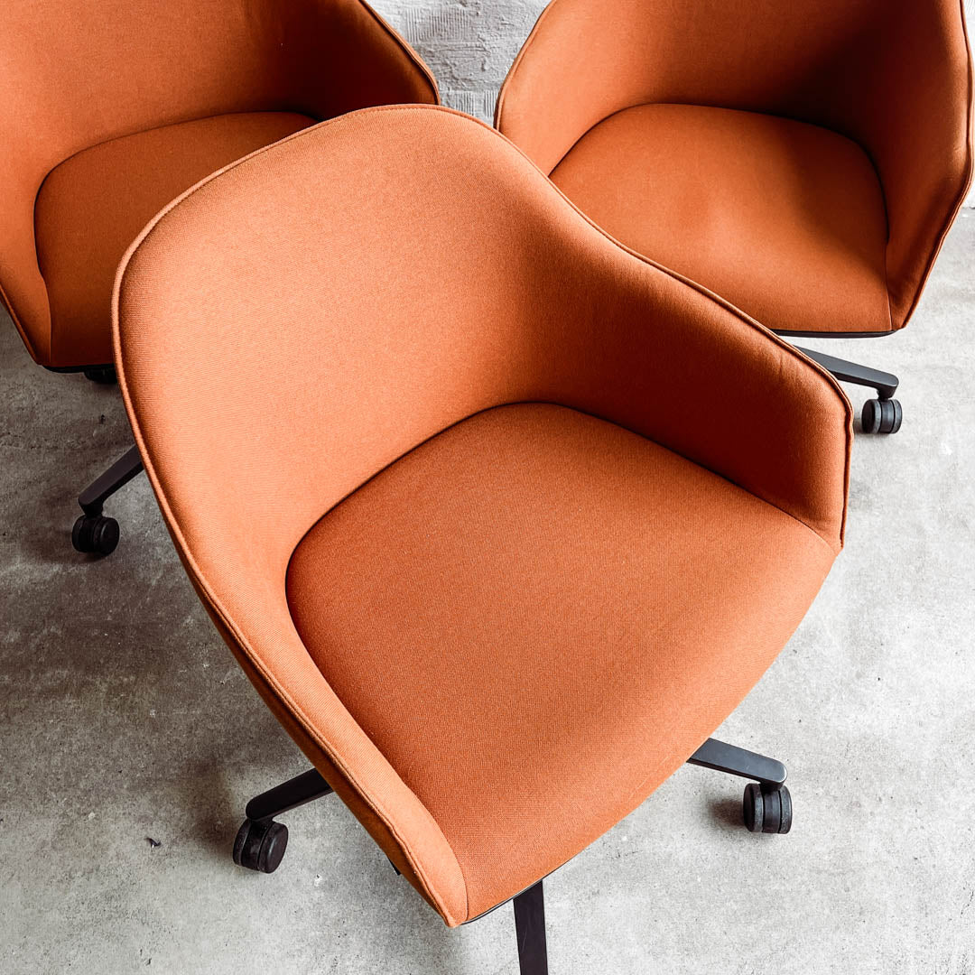 Vitra Bürodrehstuhl Softshell Chair - Stoff cognac - gebrauchter TOP Zustand! - Image 7